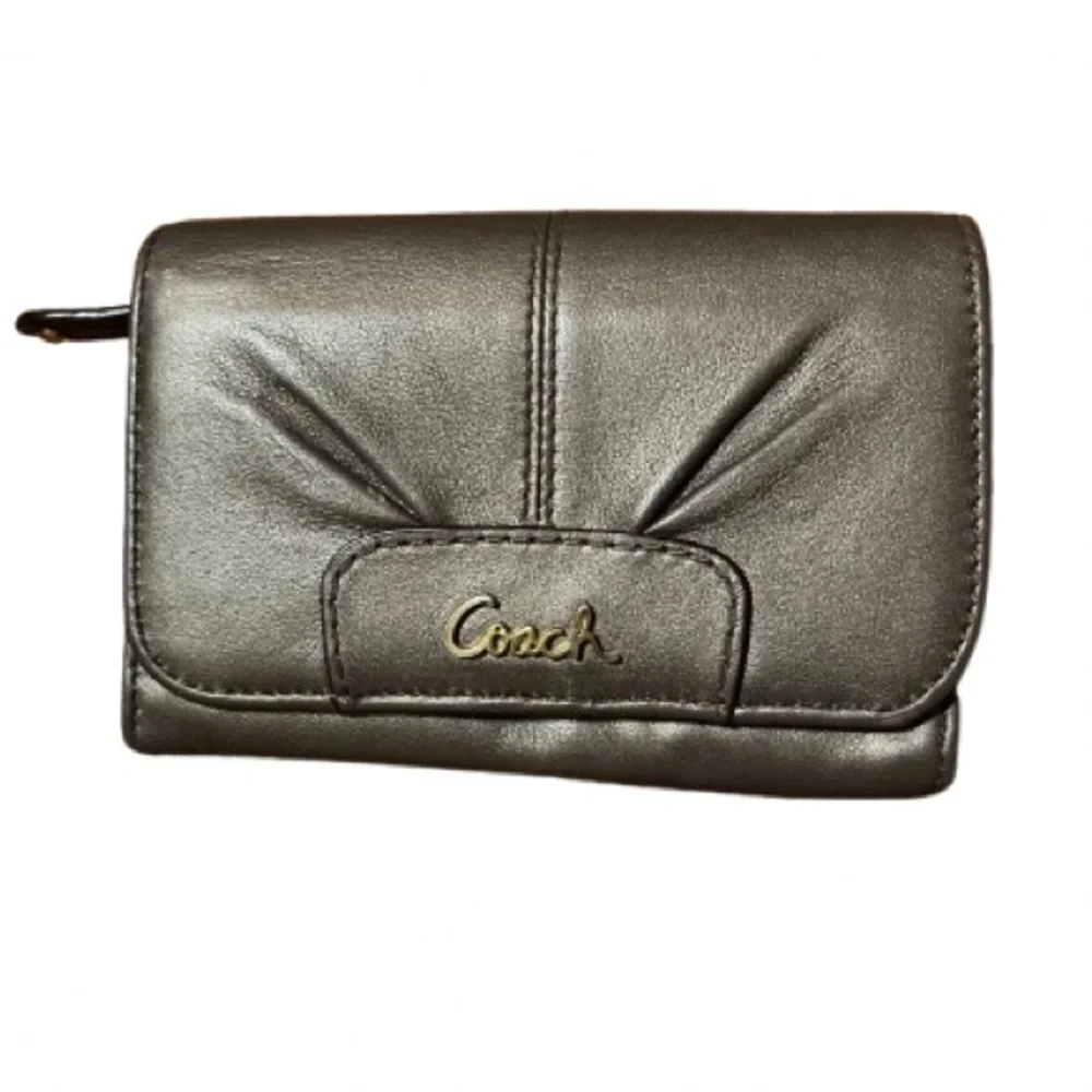 Coach Metallic Gold Leather Wallet